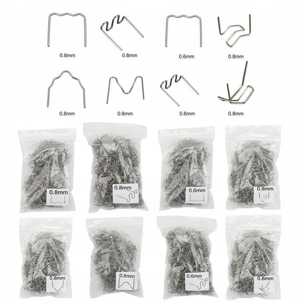 Plaststifter Rund og Flat S 0,8Mm – 100 Stk | Solid Feste | for Bil og Hobby