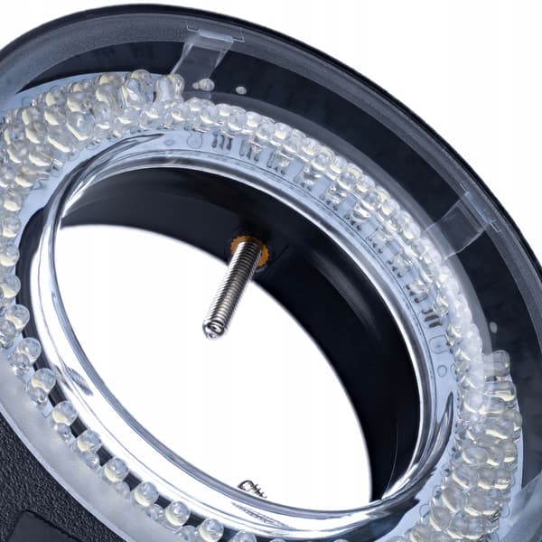 MicroBright 144 LED USB RingLight – Justerbar Lysstyrke | 0–10W | Monteringsdiameter 30–65 Mm
