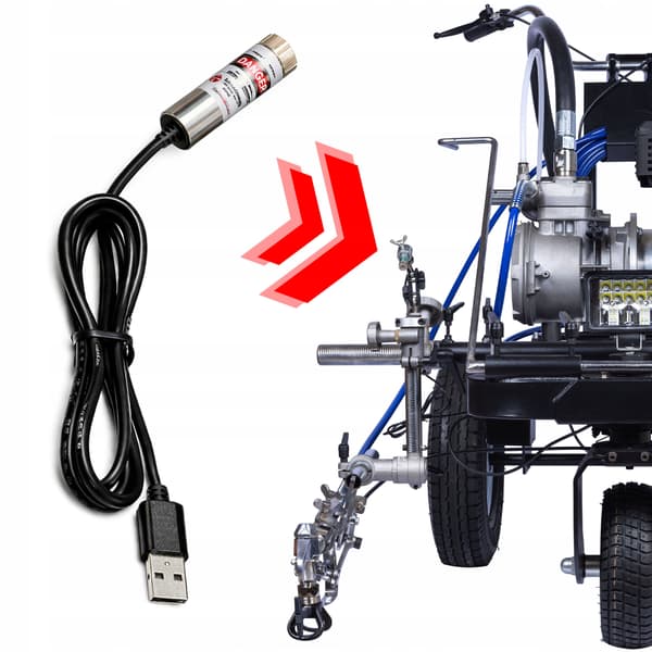 Zenthril Korslaser Pointer – Gron Laser | USB | Ersattningsdel for Zenthril Line Pro 6.5P, Vector M, Helix C