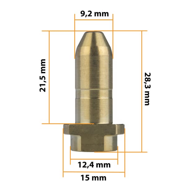 Dyseinnsats til Vario-Lanse – Solid Messing | Slitesterk | Reservedel for Karcher K5 K6 K7
