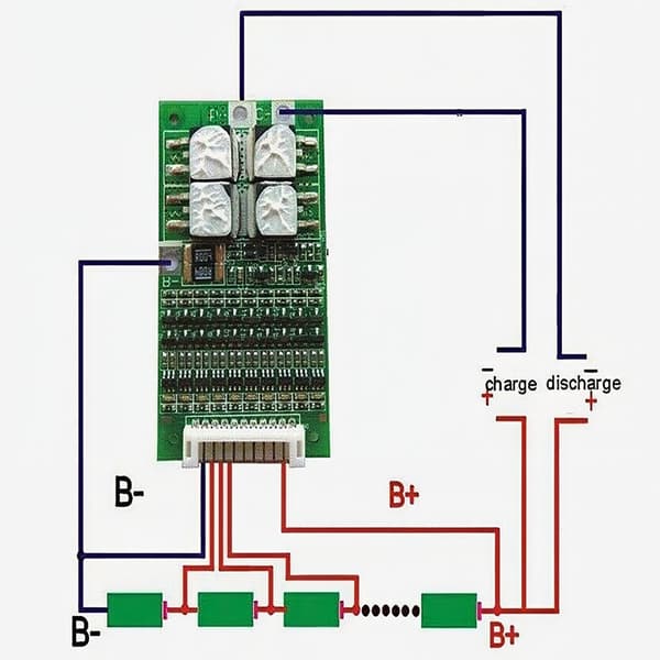 BMS Modul 10S 36V/42V 30A Li-Ion 18650 – Balansfunktion | NTC Sensor | För Elcykel, Elscooter, DIY
