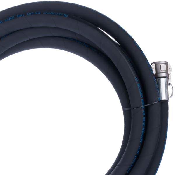 Putsmaskinsslang DN25 15M – Hydrauliska Camlock-Kopplingar | 40 Bar | för Gips- och Cementputs