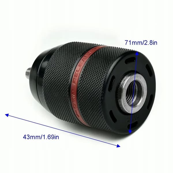 QuickChuck SDS+ 1/2" 2–13 Mm – Snabbchuck med Adapter | Höger/Vänster | Kompatibel med Einhell, Parkside