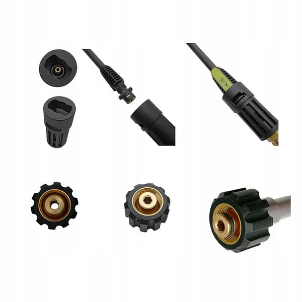 Adapter M22 til K Bayonet – Hurtig Montering | 160 BAR, 60°C | Kompatibel med Karcher HD, HDS