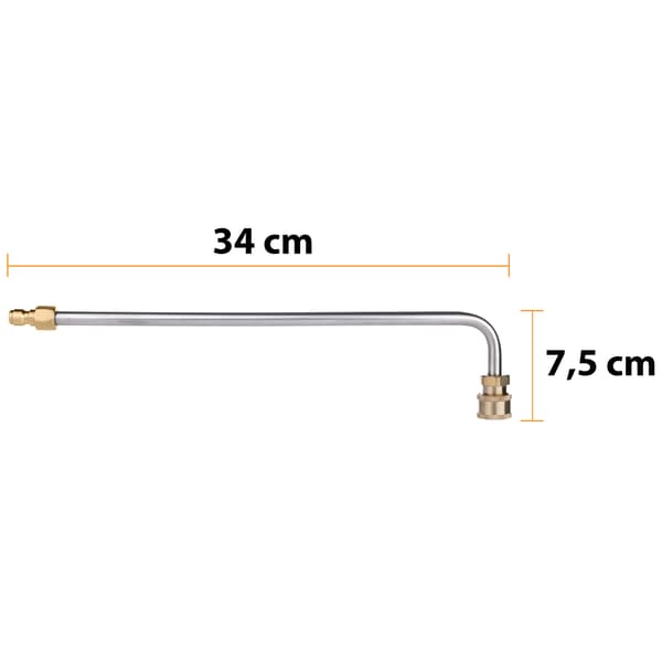 Hojtryksrenser Lancesæt 7 Dele – 6 Dyser | 1/4 Tomme Quick Connect | Samlet Laengde 2,6 M