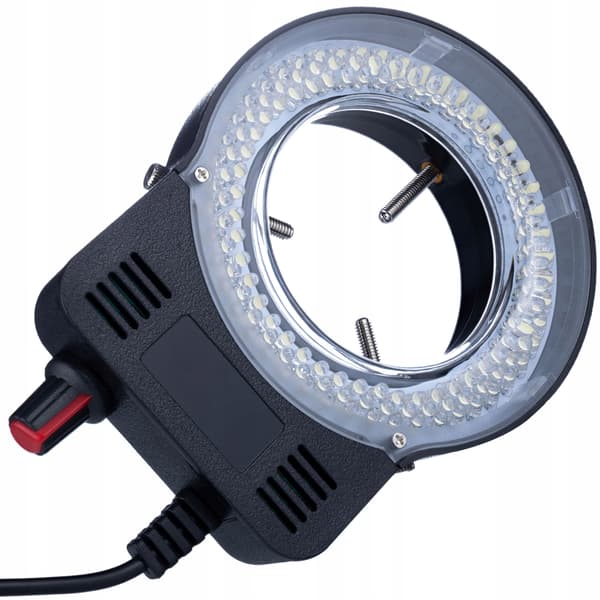 MicroBright 144 LED USB RingLight – Justerbar Lysstyrke | 0–10W | Monteringsdiameter 30–65 Mm