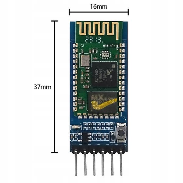 Bluetooth Modul HC-05 6-Pin – Master/Slave Funksjon | UART RS232 | Kompatibel med Arduino, Raspberry Pi
