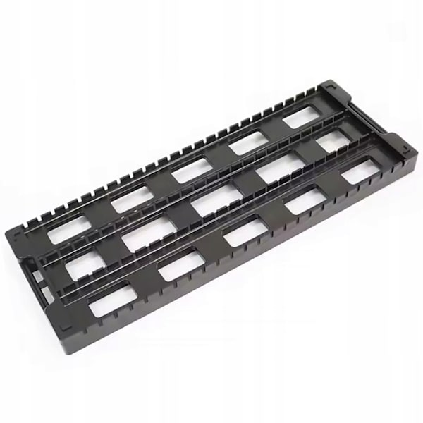 Antistatisk PCB-Stativ 43X14 Cm – 25 Rom | ESD-Beskyttelse | Solid Konstruksjon for Montering og Oppbevaring