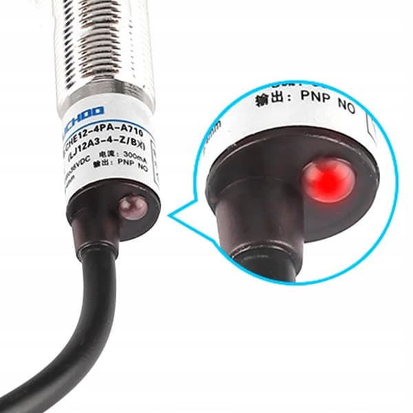 Induktiv Sensor LJ12A3-4-Z/BX – NPN NO | 6-36VDC | 0-4Mm | IP67 | LED-Indikator | Solid Konstruksjon