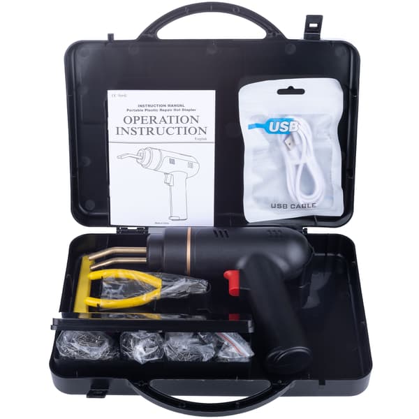 Batteridrevet Plaststiftemaskin RBK200W – 200W | 400 Stifter | LED | 5000MAh | Koffert