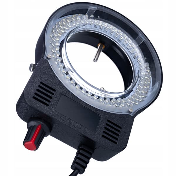 MicroBright 144 LED USB RingLight – Justerbar Lysstyrke | 0–10W | Monteringsdiameter 30–65 Mm