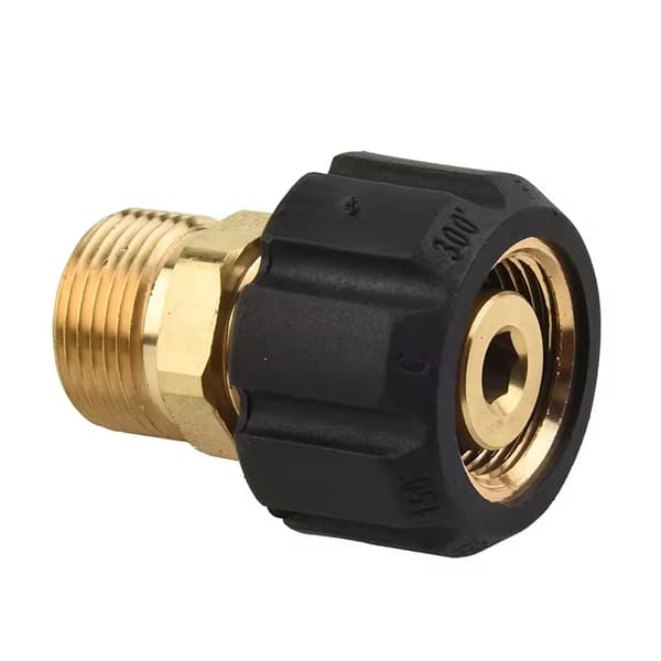BrassFit ProAdapter M22-3/8 Utvendig – Messing | Trykkreduksjon | Reservedel for Karcher HD HDS