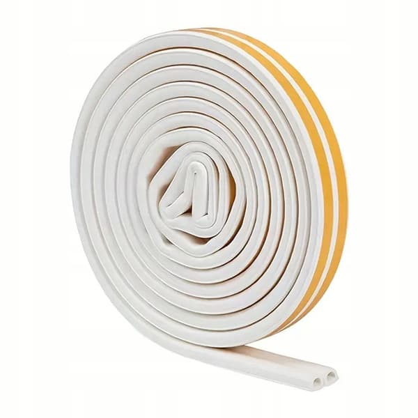 Fönstertätning Typ D Vit 6M – EPDM Gummi | för Springor 3-7Mm | Väderbeständig