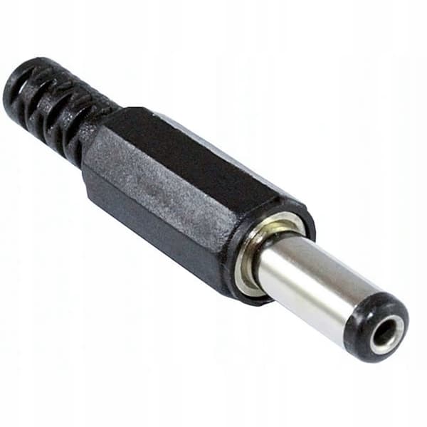 DC Hun Stik 5,5/2,1 Mm – Loddes til Ledning | Metalspids | Lige Model | Universal Anvendelse