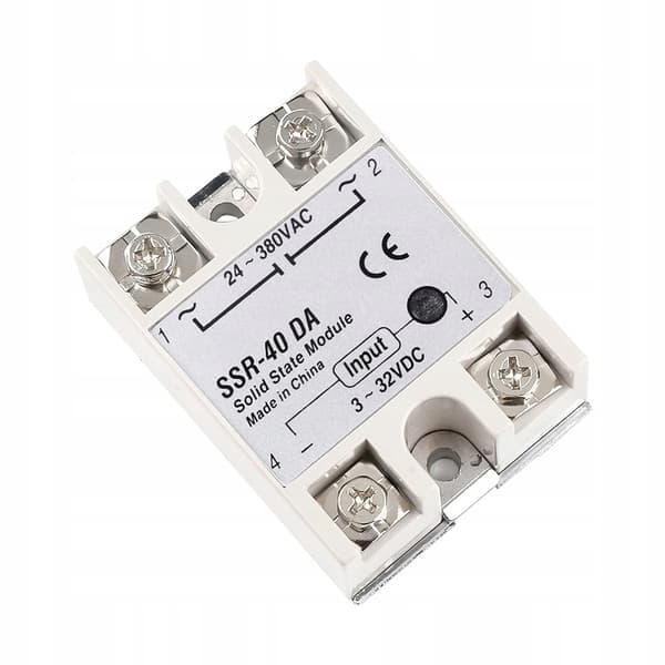 Halvledarrelä SSR-40 da 40A – Hög Belastning | 24-380VAC | LED Indikator | Snabb Respons