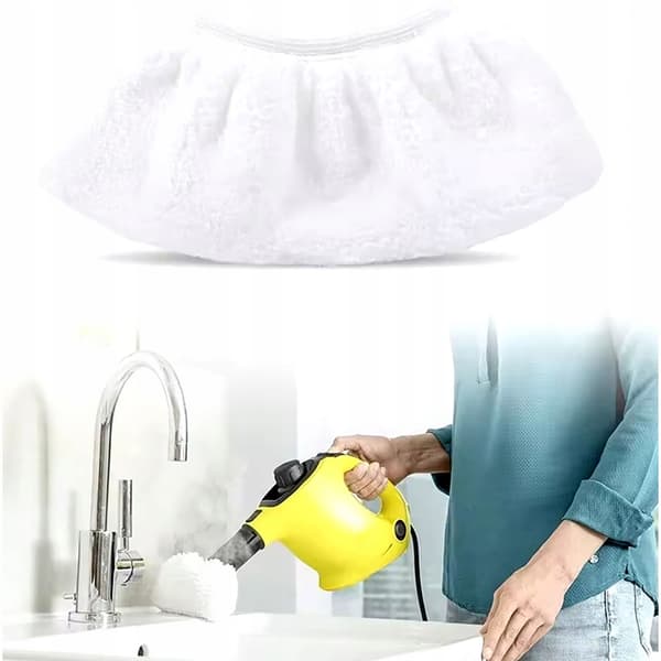 SteamPro 12-i-1 EasyFix Sæt – Mikrofiber Tilbehørssæt | 4 Børster + 8 Klude | Reservedel til Karcher SC2, SC3, SC4