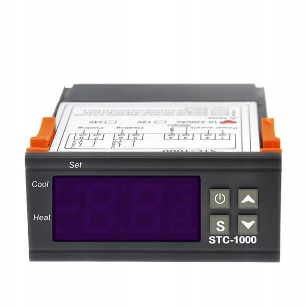 Digital Temperaturkontroller STC-1000 – LED Display | -50°C til 110°C | Vanntett Sensor 1M