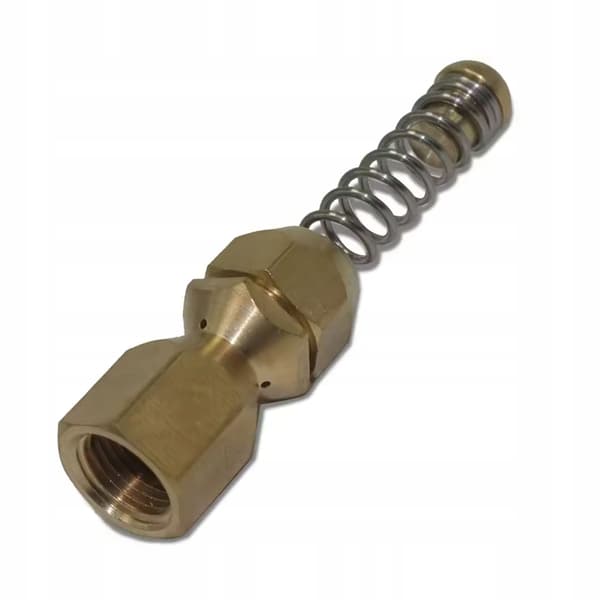 JetTwist Pro 1/8 BrassSpin – Roterende 3D Dyse | 1/8 Tomme Gevind | Messing | til Højtryksrenser