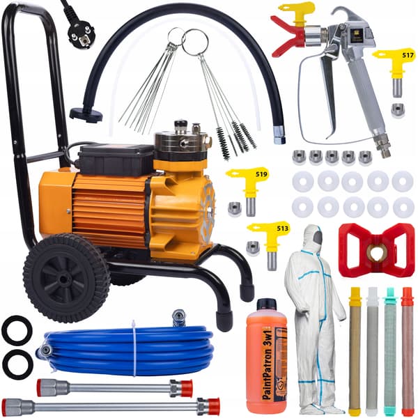Fargspruta Strong Orange Storm SOS03 Mega Kit – 3500W | 18L/Min | 13 Delar | for Proffs