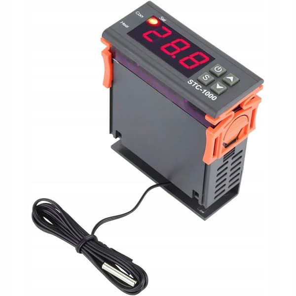 Digital Temperaturkontroller STC-1000 – LED Display | -50°C til 110°C | Vanntett Sensor 1M