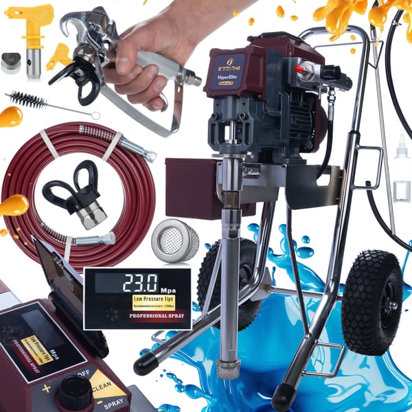 Fargspruta Cyclone V HyperElite – 2500W Brushless | 25MPa 3,5L/Min | LCD | for Proffs