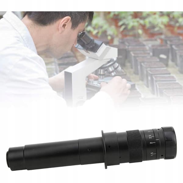Mikroskopobjektiv ODM-300X Planets PRO – 300X Zoom | C-Mount | Justerbar Arbejdsafstand