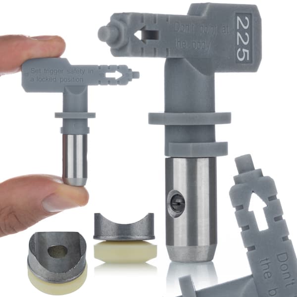 Rosfix Hi-Flow 225 Sprutmunstycke – 10 Cm Sprutbredd | for Elastomer | Kompatibel med Graco, Wagner, Titan