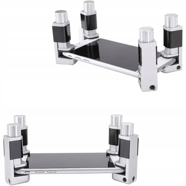 LCD Skärmklämma 2-Pack – Precisionsverktyg för Montering | Gummiskydd | Max 15Mm