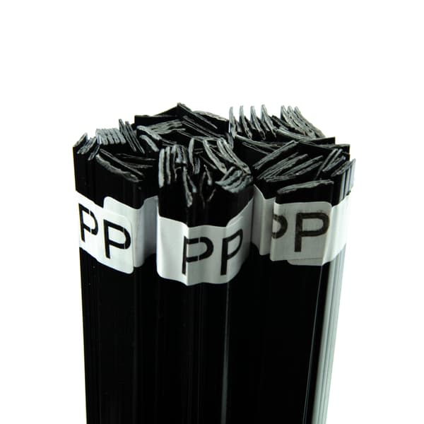 Plastsvetslod PP Svart 100G – 12Mm Stav | 42Cm Längd | Smältpunkt 260-330°C