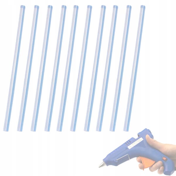 Limstave til Limpistol 11X300Mm – Transparent | 10 Stykker | Universal Reservedel til Bosch, Rapid