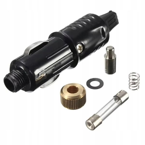 Bil Sigarettennerplugg 12/24V 20A med Sikring – Solid Konstruksjon | 6.3 Mm Sikring | Enkel Montering