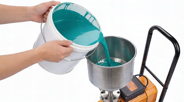 Malesprøyte Materialtank 18L Rustfritt Stål – Stor Kapasitet | Solid Bygg | Kompatibel med Rosfix SS02, BSS07