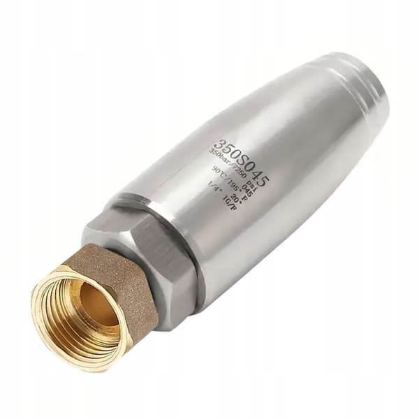JetForce TurboSteel 045-M18 Inox Rotationsdyse – 350 Bar | Rustfrit Stal | M18 | Reservedel til Karcher HD HDS