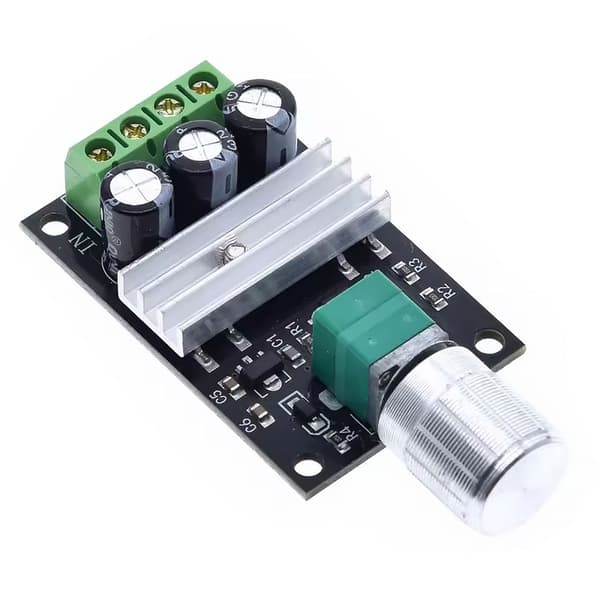 PWM-Regulator for DC-Motor 6-28V 3A – Potensiometer | LED-Indikator | Presis Hastighetskontroll