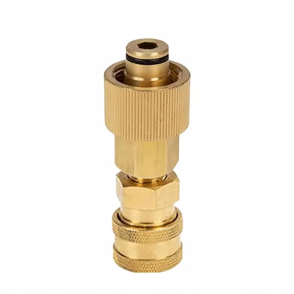JetLink EasyLock TR22 ProConnect Adapter – Messing | Hurtigkobling 1/4 Tomme | Reservedel til Karcher HD HDS