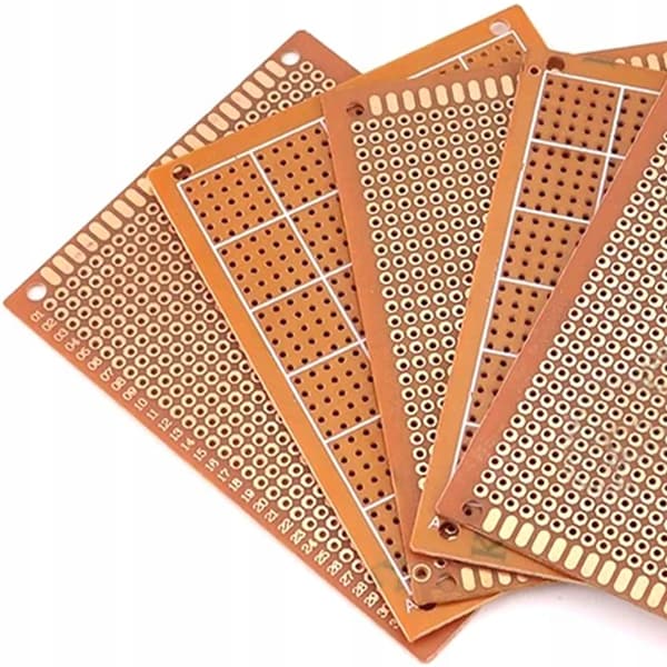 Universal Prototypeprint Enkeltsidet 100X150 Mm – THT Montering | 2,54 Mm Raster | 4 Monteringshul