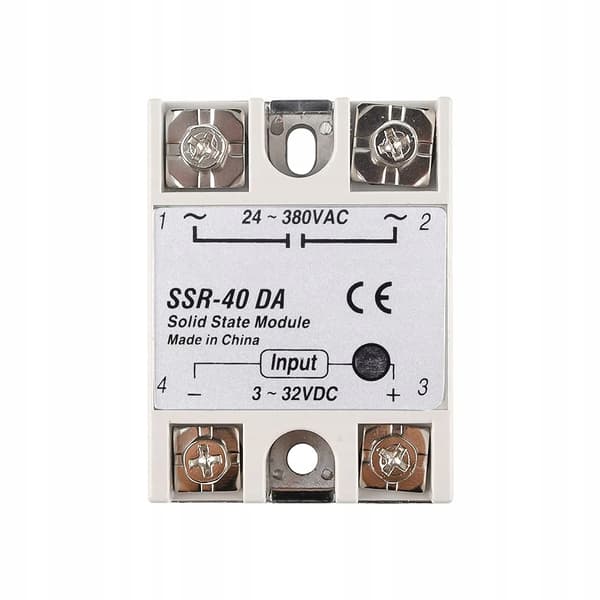 Halvledarrelä SSR-40 da 40A – Hög Belastning | 24-380VAC | LED Indikator | Snabb Respons