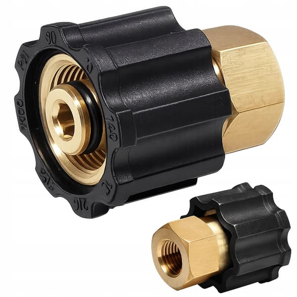 Adapter M22x1,5 til 1/4 F – Messing | O-Ring | Reservedel til Karcher HD, HDS