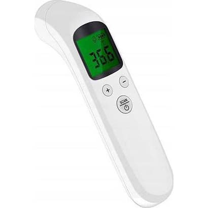 Beröringsfri Medicinsk Infraröd Termometer och Väderstation – Hygrometer | Extern Sensor | LCD-Display