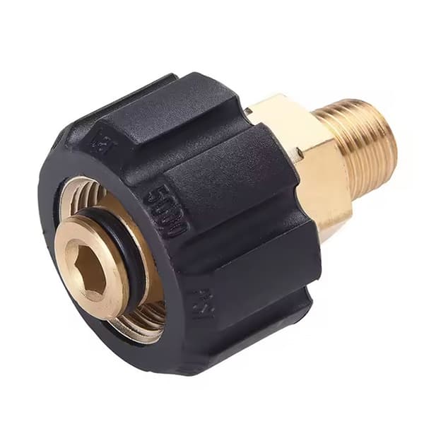 Adapter M22-14mm til 1/4 Tomme Udvendig – Messing | O-Ring | Reservedel til Karcher HD, HDS