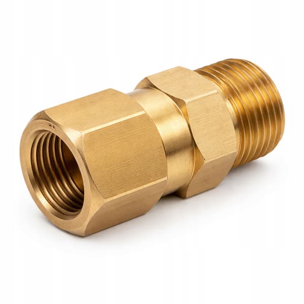 Adapter M22x1,5 til M18 til Hogtryksrenser – Messing | 250 Bar | 150°C | Reservedel til Karcher HD, HDS