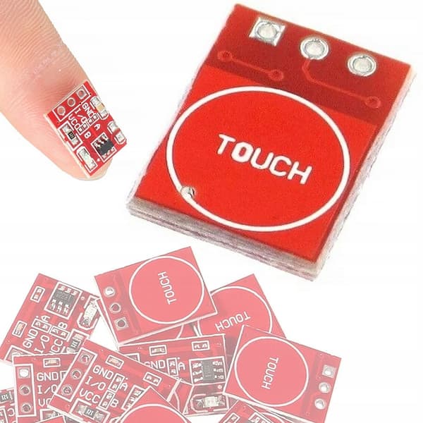Touchmodul TTP223 – Kapacitiv Sensor til Nem Styring | 2.0V-5.5V DC | Digital Output