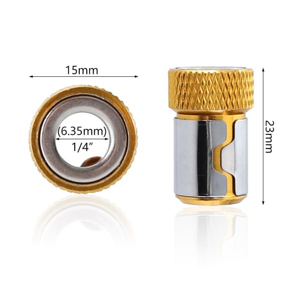 Magnetisk Top HEX 1/4 Tomme – Kraftig Magnetring | 6,35 Mm | Passer alle Bits