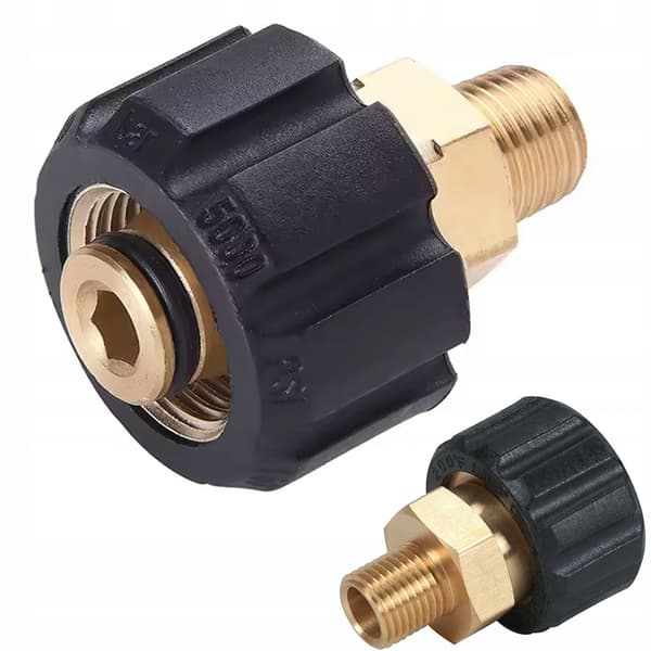 Adapter M22-14mm til 1/4 Tomme Udvendig – Messing | O-Ring | Reservedel til Karcher HD, HDS