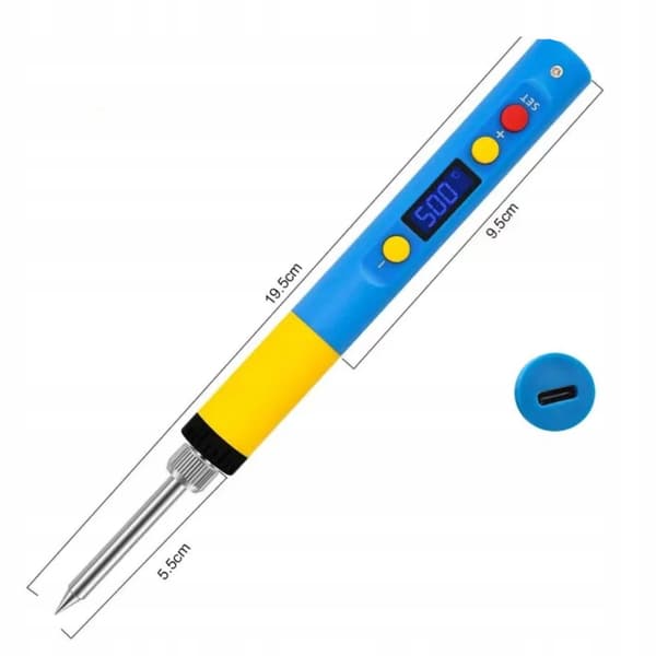 T65-BC2 Smart Solder Pro – LCD-Loddebolt 65W | 500°C | USB-C | Keramisk Varmeelement | Mobil