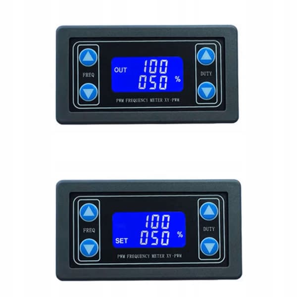 PWM Generator XY-PWM 1Hz-150KHz – LCD Display | UART Styrning | 3.3-20V | Panelmontering