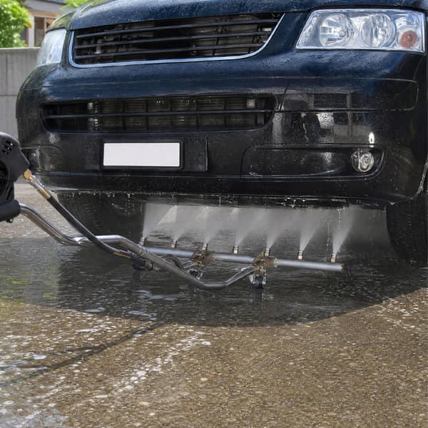 Professionel Undervognsrenser 100 cm – 7 Dyser 40° | 4200 PSI | Rustfrit Stal | 3/8" Tilslutning | 360° Rotation