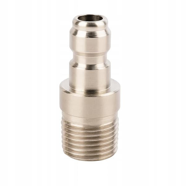 Adapter 3/8 Tomme GZ til Hogtryksrenser – Rustfrit Stal 304 | Han Hurtigkobling | til Skumlanse og Tilbehor