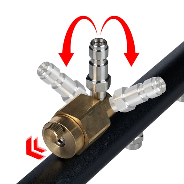 Undervognsrenser Lansekit 7 Dyser 40° – 275 Bar | 3 Lancer 120 Cm | 1/4” Quick Connect