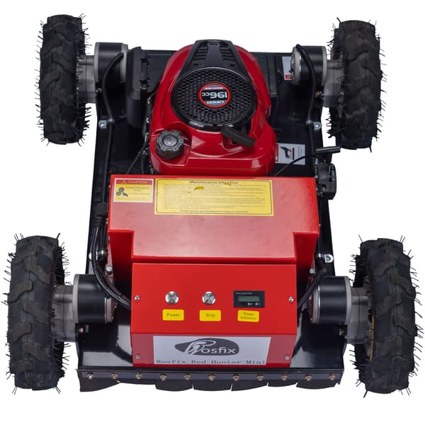 Fjernstyret Roebot Red Hunter Mini – 7,6HK 196cc | 4x4 Traek | Justerbar Klippehojde | Til Professionelt Brug